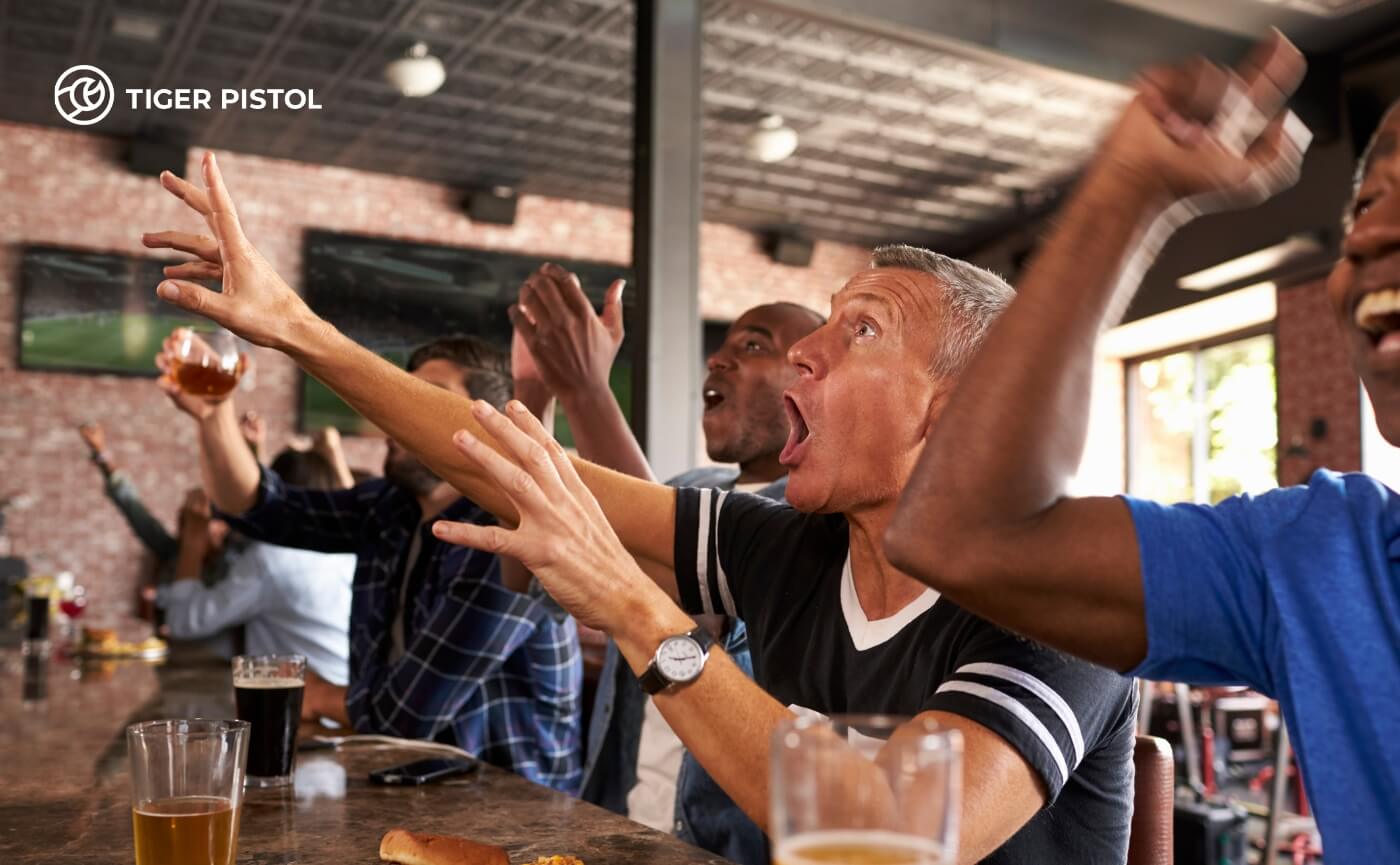 Sports Fans Closeup Bar